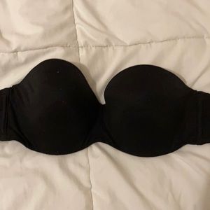 Victoria Secret black strapless bra size 34C